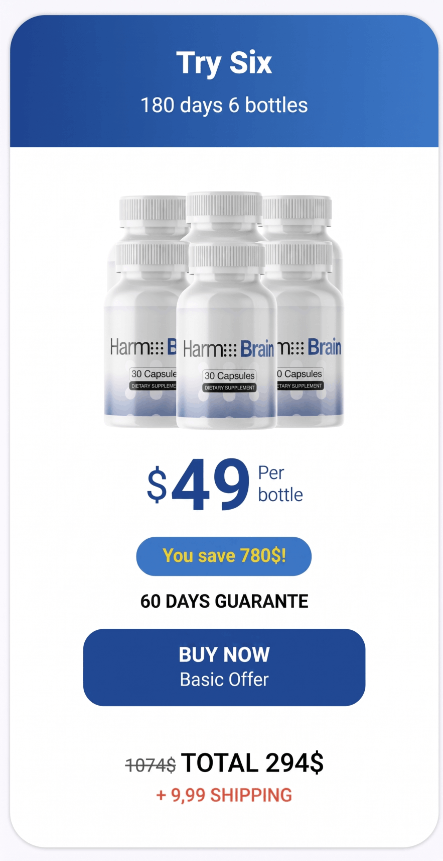 Harmo Brain 6 bottles